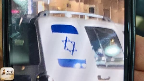 3ALM 1 سيارة بعلم إسرائيل في كرداسة