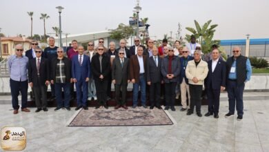 رئيس الهيئة مع رؤساء المحاكم