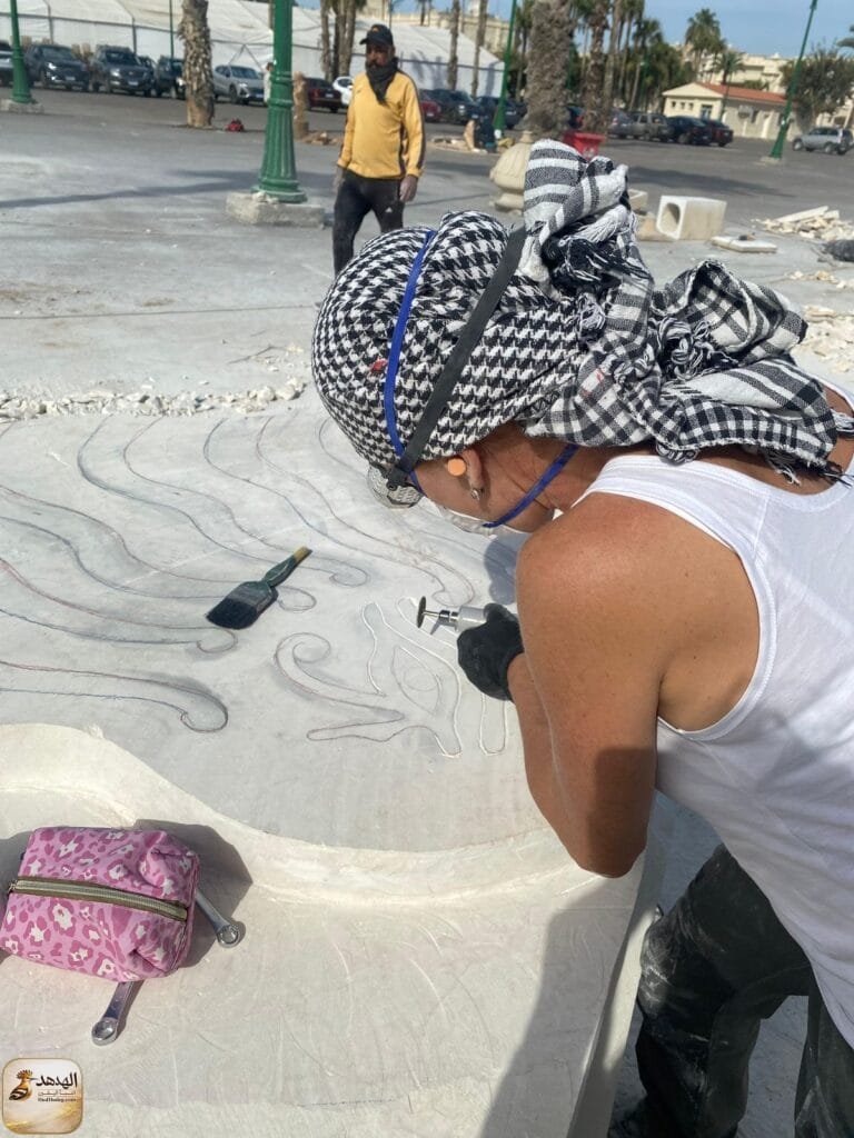 الإسكندرية تختتم فعاليات "سيمبوزيوم الملكة الدولي للنحت" بمشاركة فنانات من 7 دول