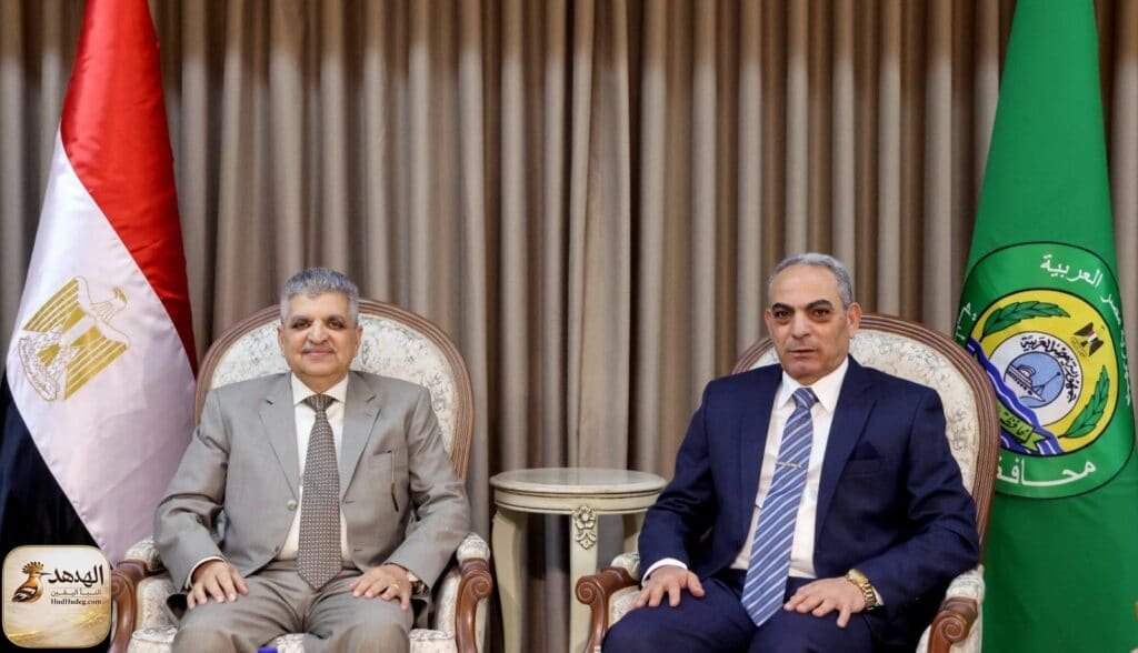 محافظ الإسماعيلية يستقبل رئيسي هيئة قناة السويس وجامعة القناة