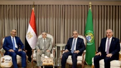 mohafez محافظ الإسماعيلية يستقبل رئيسي هيئة قناة السويس وجامعة القناة