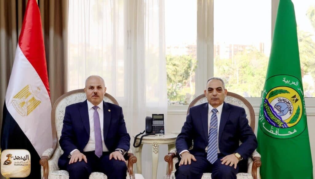 محافظ الإسماعيلية يستقبل رئيسي هيئة قناة السويس وجامعة القناة