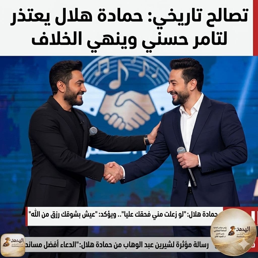 حمادة هلال يعتذر لتامر حسني ويوجه رسالة مؤثرة لشيرين عبد الوهاب