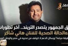 تطورات حالة هاني شاكر الصحية.. حقيقة مرضه ورحلة علاجه بفرنسا