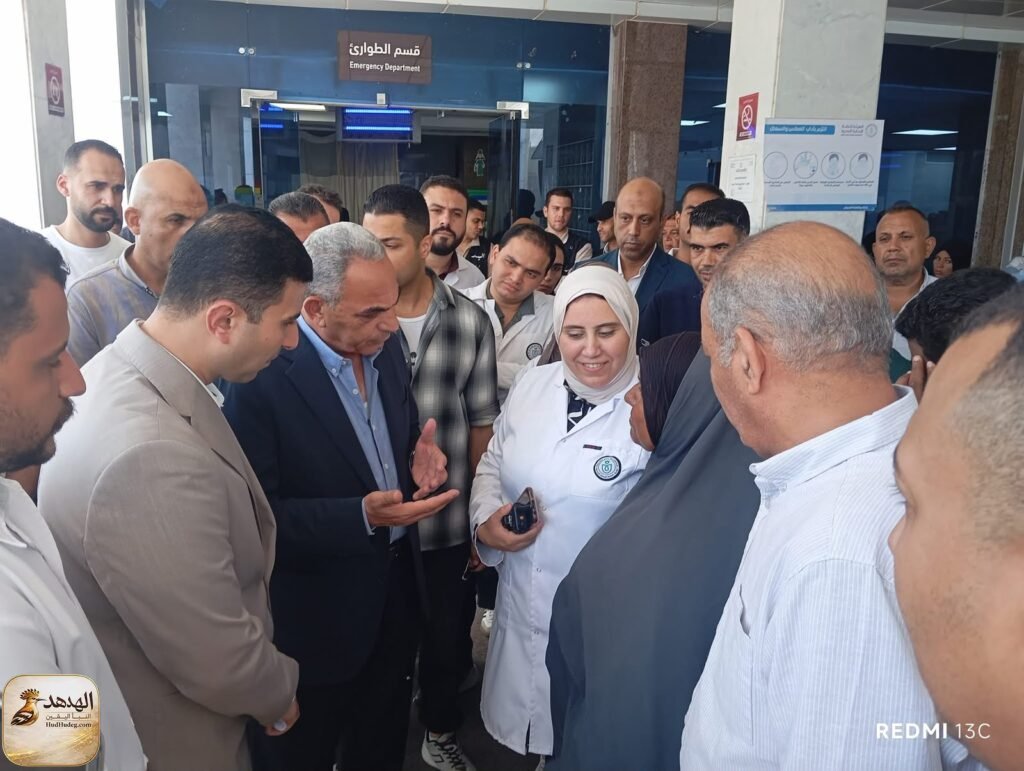 2a42a1c4 b5b9 45de 8ba5 b316b1880c8c محافظ الإسماعيلية يطمئن على مصابي «حادث الدواويس» بمستشفى القصاصين