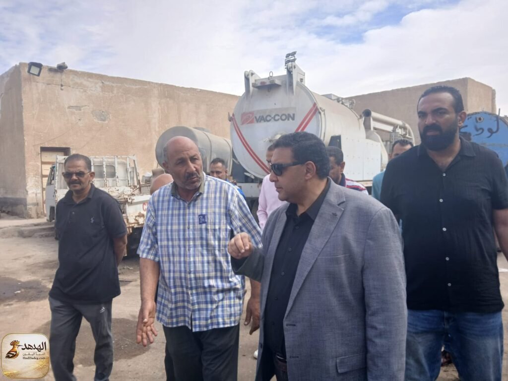 رئيس مياه القناة يتفقد جراج سيارات والورشة الميكانيكية المركزية ومحطة ابوعطوة الرئيسية